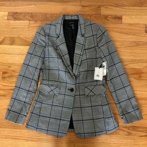 1. State Modern Rebel Blazer Houndstooth One Button New NWT 8